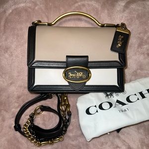 Coach Riley Top Handle 22 In Colorblock